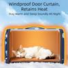 Anti-Slip Waterproof Dog House Plush Warm Cat Sleeping Cave Star Print Pet Sleeping Nest  Winter