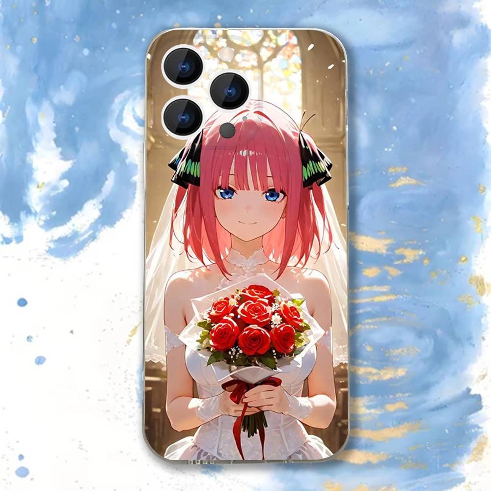 Чехол для телефона для iPhone 17,16,15,14,13,12,11 Pro,Max,Plus,X,XS,XR,SE4,E Mini Нино Аниме Н-Накано Прозрачный чехол