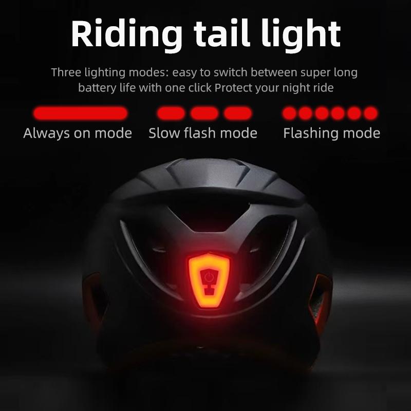 Eastinear LED Bicycle Helmet Sun Goggles Sun Visor Rechargeable LED Tail Lights Men's Outdoor Sports MTB Bicycle Equipment2