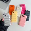 Милый чехол-пуховик с волнами для IPhone XS X XR 7 8 Plus 11 12 13 14 15 Pro Max 16 16E Мягкий ударопрочный защитный чехол
