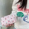 Свежая стеганая косметичка большой емкости для девочек - милый студенческий пенал на молнии для канцелярских принадлежностей