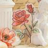 20pcs Retro Plant Flower Translucent PET Stickers DIY Diary Scrapbook Creative Planner Handbook Aesthetic Craft Supplies