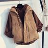 Women's Fall and Winter Loose Short Section Corduroy Vest Solid Color Comfortable Jacket