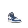 Детские кроссовки Air Jordan 1 Retro High OG PS True Blue Белый цементно-серый FD1412-410
