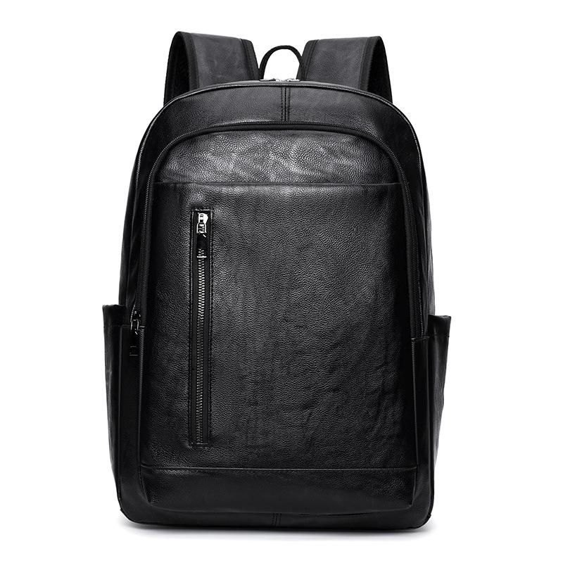 Деловой полиуретановый рюкзак Мужской большой вместимости Рюкзак для компьютера Водонепроницаемый Дорожный Студенческий Школьный рюкзак