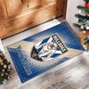 Canterbury-Bankstown Bulldogs Crystal Velvet Rug, Custom Name Text Personalized Non‑Slip Floor Mat for Home Decor Gift