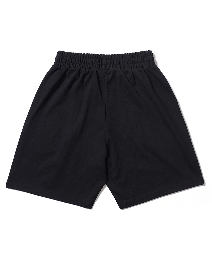 GAKKAI UNIONS One-Pleat Sweat Shorts Black
