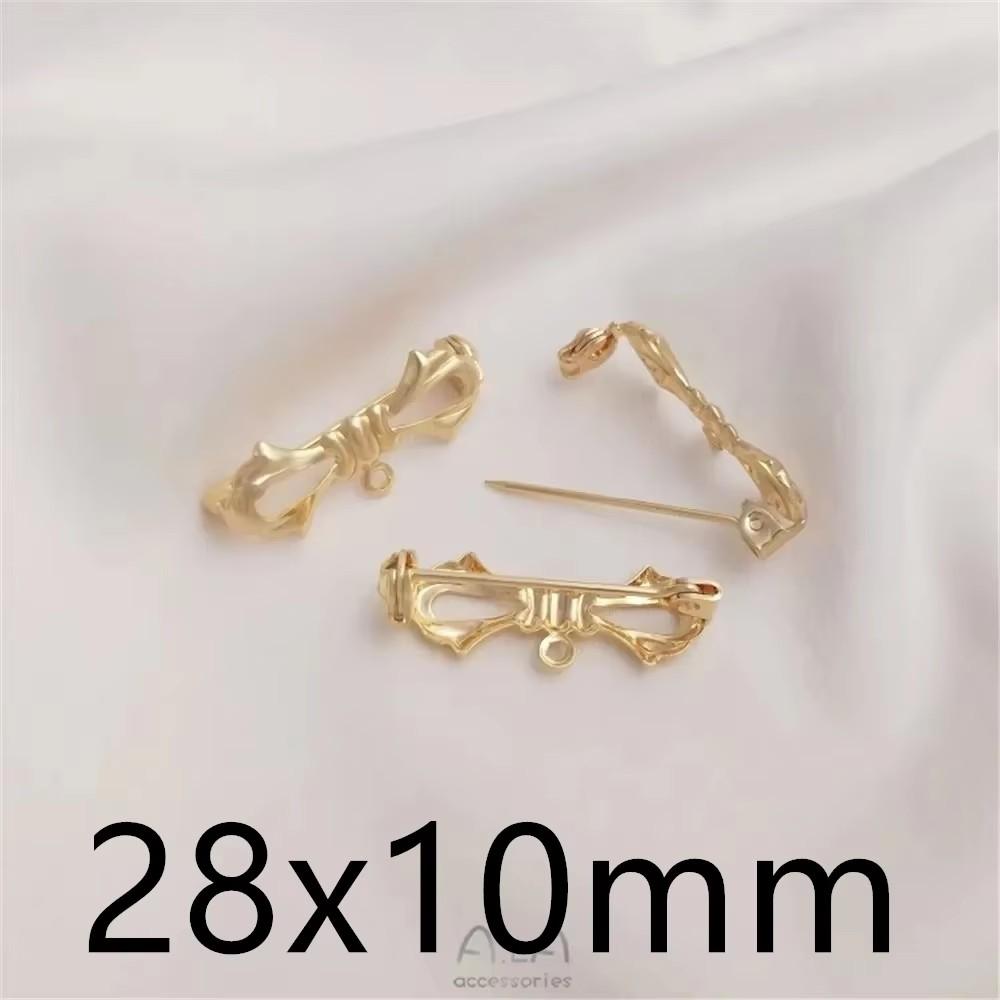 18K Gold Plated Brooch Clasp Brooch Color Preservation Accessories DIY Handmade Materials