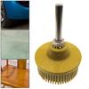 Диск с щетиной 2 дюйма, абразивный диск для удаления покрытия, аксессуар, резиновая щетка для отделки металла