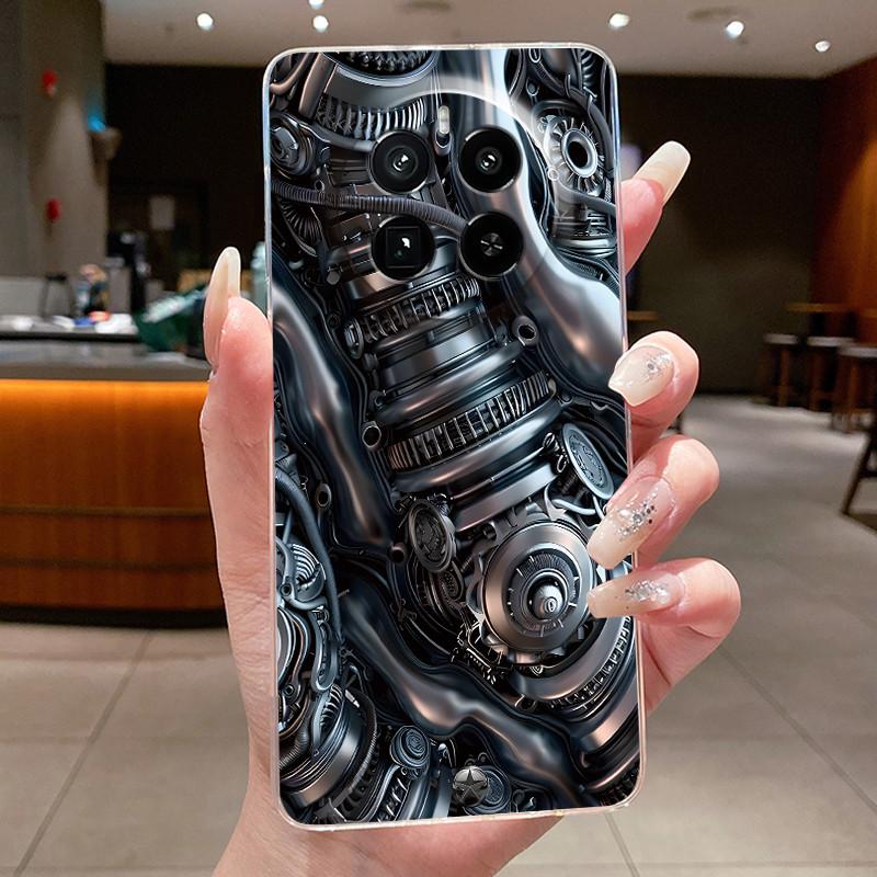 Чехол для Realme GT 5 Pro Чехол Роскошный Милый Крутой Для Мальчиков Девочек Прозрачный Мягкий Силикон Задняя Крышка Для Realme GT5 Pro Чехол для Телефона