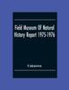 Книга Field Museum Of Natural History Report 1975-1976