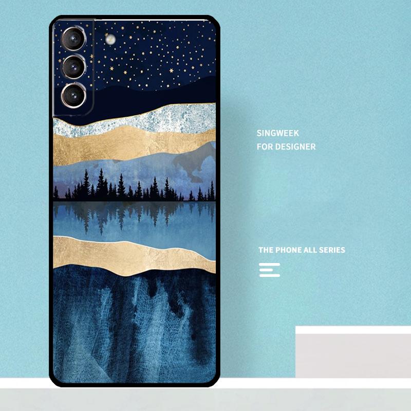 Star Lake Mountains Case For Samsung Galaxy S25 Ultra S20 S21 S22 S23 S24 Plus S9 S10 S24 FE S25 FE Phone Cover