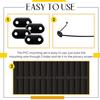 Privacy Screen Buttons with Zip Ties Fence Privacy Screen Fixing Kit Weatherproof Privacy Screen Installation Accessories for Balcony Railing