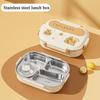 Lunch Box Set Stainless Steel Divided Lunch Box With Cutlery&Bowl Heatable Leak-proof Food Container Set For School Picnic