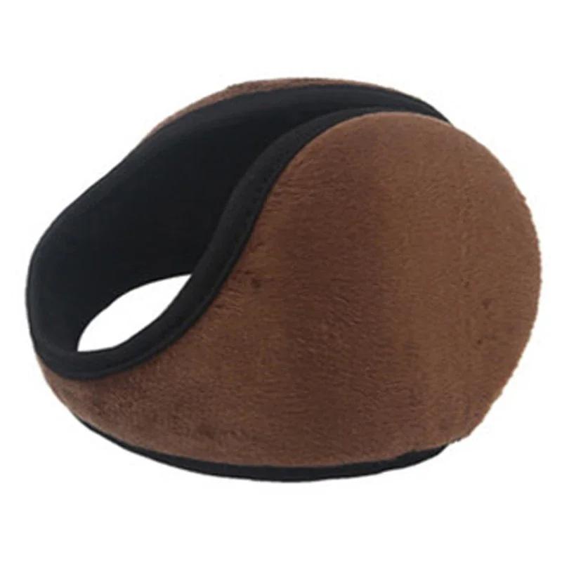 Новые модные зимние мужские и женские наушники для защиты от холода, однотонные, практичные, сохраняющие тепло, плюшевые, Aldult Ear Mask