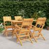 VidaXL 5-Piece Garden Dining Set, Dining Set with Table and Chair, Lounge Set, Patio Furniture, 3155009