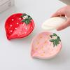 Storage Rack Cute Ceramic Soap Box Strawberry Watermelon Soap Tray Decorative Portable Luxury Style Soap Dish Holder Bathroom