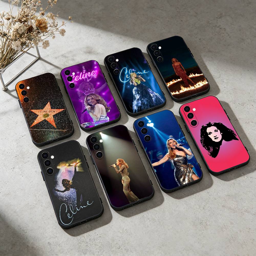 Чехол для телефона Celine Dion для Samsung Galaxy A13, 21s, 22, 31, 32, 52, 53, 71, 72, 73, Мягкий черный чехол