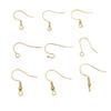 100pcs Color Retention 18K Bag, Gold Diy Ear Hook Accessories, Pure Copper U-Shaped Flattened With Beads,, Hooks, Accessories,, Ear Hooks.