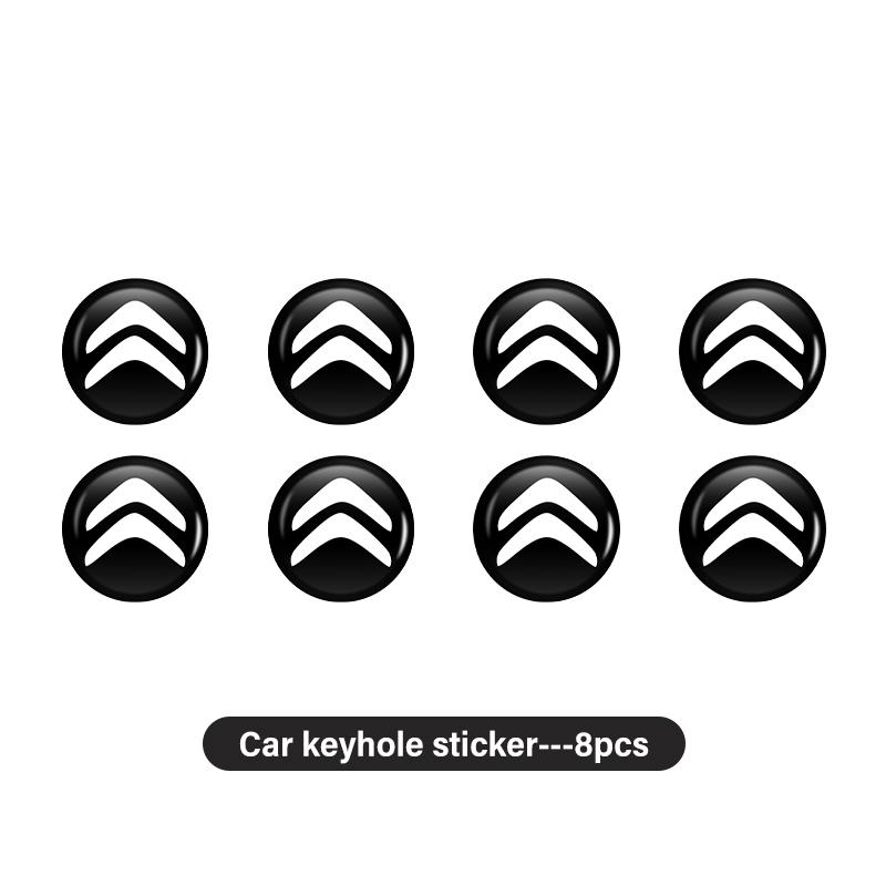 Car Door Handle Key Hole Protection Stickers Decoration Decals For Citroen C4 C3 C5 C1 C2 C6 C4L DS3 DS4 Berlingo Picasso Jumper