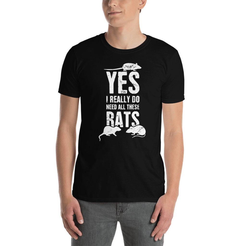 Funny Pet Rat T-Shirt (Unisex) / Fancy Rat Owner Gift - "Yes"