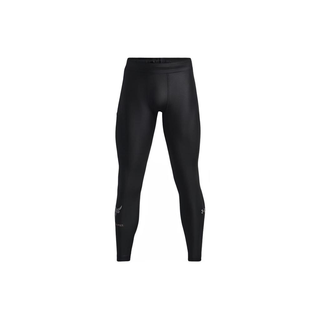 Under Armour Color Block Training Compression Fitness Pants Men Bottoms Black 1371083-001