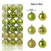 3CM Christmas Balls Decoration Set, 24/36Pcs Hanging Ball Pendants for Navidad New Year Home Party Decor, Christmas Tree Ornaments