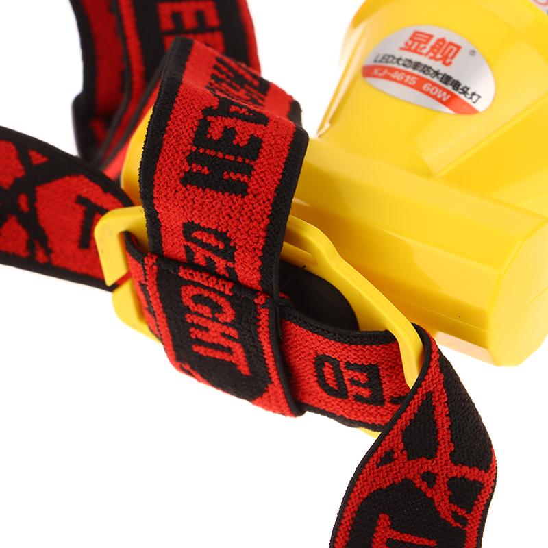 Налобный светодиодный водонепроницаемый фонарь желтого света для улицы, легкий, с сильным светом, фонарик-лампа, перезаряжаемый, для кемпинга