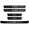 2025 1/4/5Pcs Leather Car Door Sill Protector Carbon Fiber Sill Strip For BMW 50th G07 G06 G02 G01 F48 F39 G42 G26 F01 F02 G