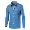 Casual Cotton Soft Thin Mens Shirts Slim Fit Luxury Business Long Sleeve Shirt Male Lapels Outwear Streetwear