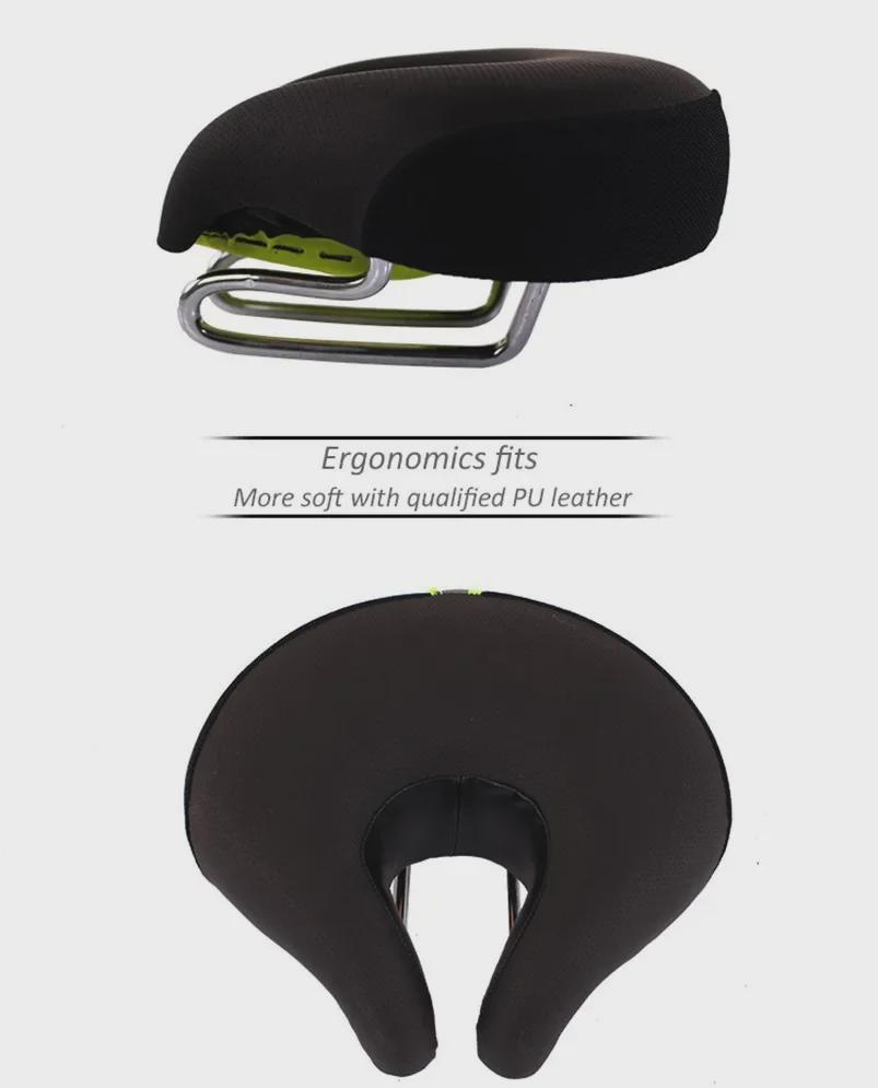 Велосипедное седло без носа: Утолщенная, супермягкая, безрукавная подушка для шоссейных и горных велосипедов