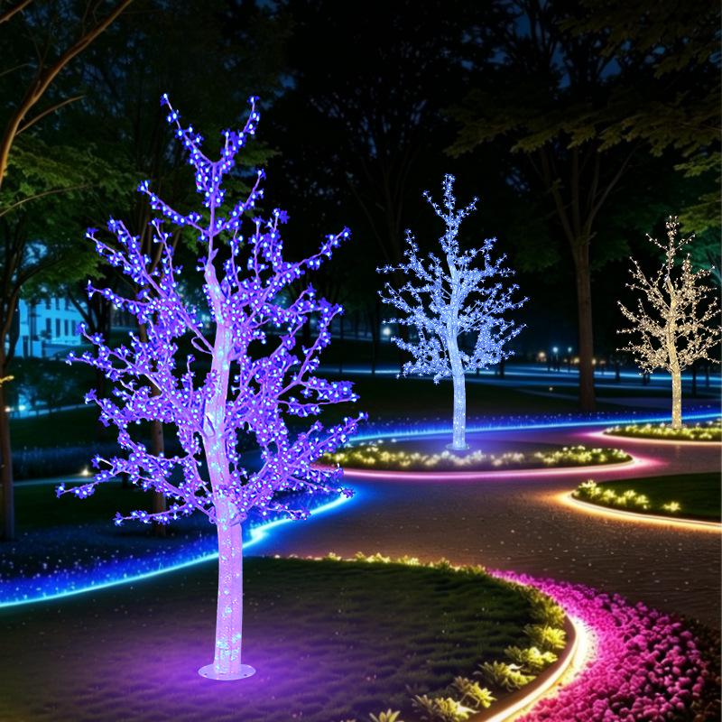 Rainproof LED Festival Landscape Lamp: 1.2m-2.5m Crystal Tree for Outdoor Decoration