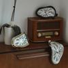Leverde Dali Soft Clock Интерьерные настольные часы 90 градусов изогнутые художественные часы Стильные идеи Товары Серебро