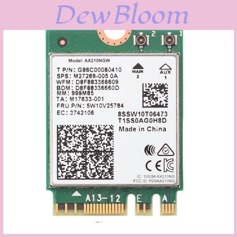 For Ax210ngw Wifi 6e Adapter With Bluetooth 52 For Gaming And Highspeed Internet Connectivity