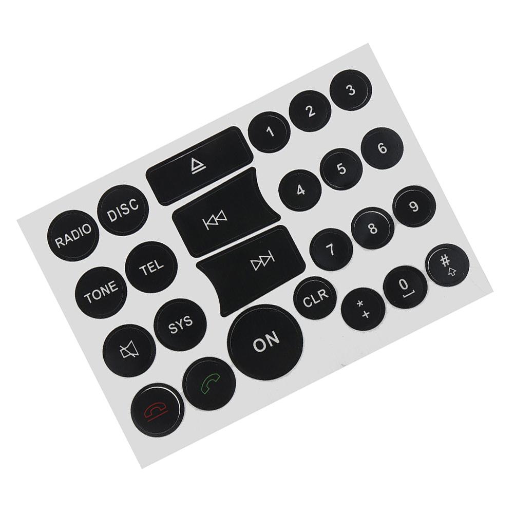 Наклейка для ремонта кнопки радиоприемника нового стиля для автомобилей Mercedes-Benz C, E, GLK, W класса 2007-2014 гг. Украшение салона автомобиля
