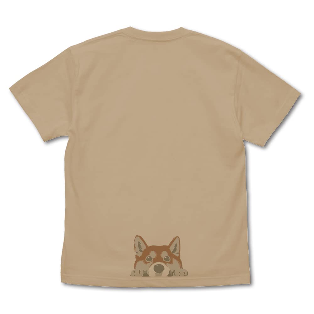 COSPA End of the World with a Shiba featuring a glimpse of designed by Yu in Light size M "The Inu" T-shirt Haru-san, Ishihara, Beige,