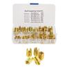 Self Tapping Insert Thread    Tool Nut Inserts with Great Strength and Stability for Metal and Plastics Processing Industry 50Pcs Brass Inserts C
