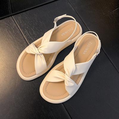 Супермягкий облачный крест с сандалиями женские летние новые на платформе повседневные пляжные римские слова с сандалиями женские