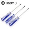 Отвертка с центральным отверстием, защищенная от несанкционированного доступа, серебристо-синяя, отвертка Torx, отвертка Torx, игровая консоль