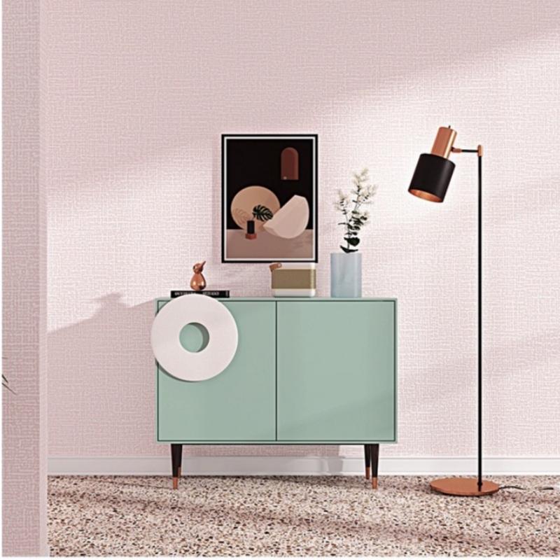 1PCS Linen 3D Foam Self-adhesive PVC Solid Color Thickened Waterproof Background Wall Renovation Wallpaper Wall Stickers