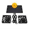 12V Solar Exhaust Fan 6 Inch Mini Ventilator Solar Panel Powered Fan Air Extractor for Dog Chicken House RV Greenhouse Fan