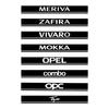 Car Hood Stickers For Opel Astra Adam Combo Crossland X Meriva Tigra Zafira Vivaro Grandland Corsa Insignia Mokka OPC Vectra IE5