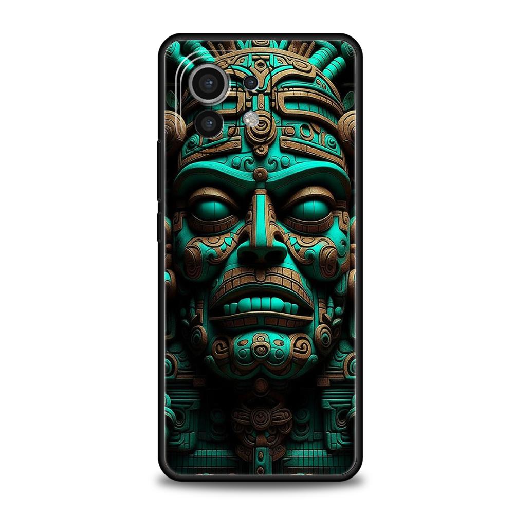 Чехол для телефона для Xiaomi Poco F7 F6 F5 F4 F3 X7 X6 X5 X4 X3 NFC M4 C51 C55 GT Pro 5G Мягкий ТПУ Fundas Винтажная Роспись с Тотемами