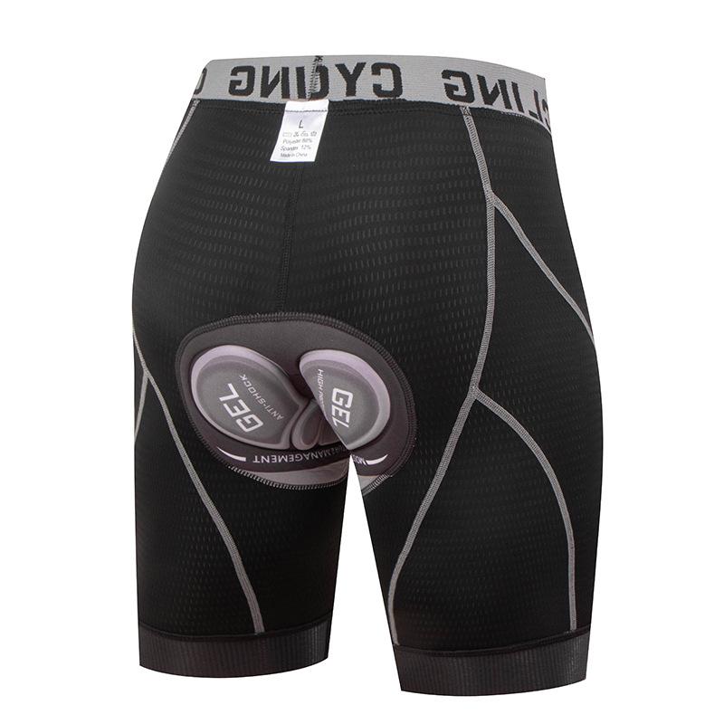 Cross-border bicycle cycling shorts men and women thickened silicone seat cushion breathable high elastic mountain road cycling pants