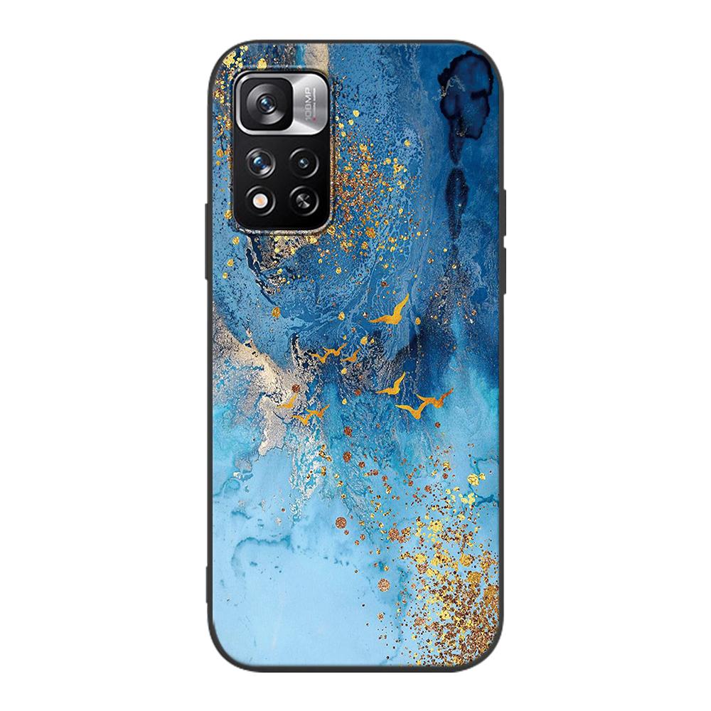 Шикарный чехол из мраморной золотой фольги для Xiaomi Redmi Note 9S 9 8 10 11 Pro 9C 9A 7 8T 7A 8A 6A 6 10S, черный мягкий силиконовый чехол для телефона