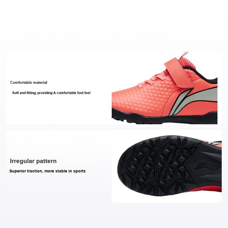 Детские кроссовки Li Ning Comfortable Breathable Casual Football Shoes Red Gray YKGR010-1