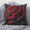 Чехол на подушку Современный диван Квадратная наволочка Домашний декор Роза Цветочный узор