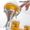 Distributeur de Boisson ou Girafe de Bière réfrigérant 3,5 L avec Bec verseur anti gouttes et réservoir à Glaçons
