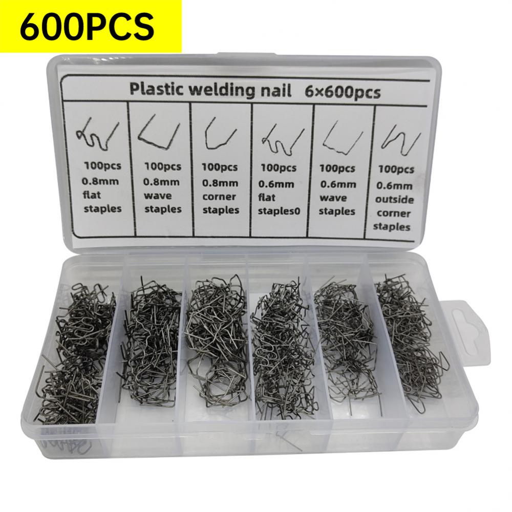 3000/1200/600pcs Plastic Repair Machine Welding Stapler Bumper Fender Welder Staples Kit For Soldering Bumper Vehicle Repair