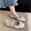 Fashion 2025 Autumn Lace Women Mary Jane Shoes Fashion Shallow Round Toe Lolita Shoes Ladies Elegant Outdoor Single Shoes Women Loafers